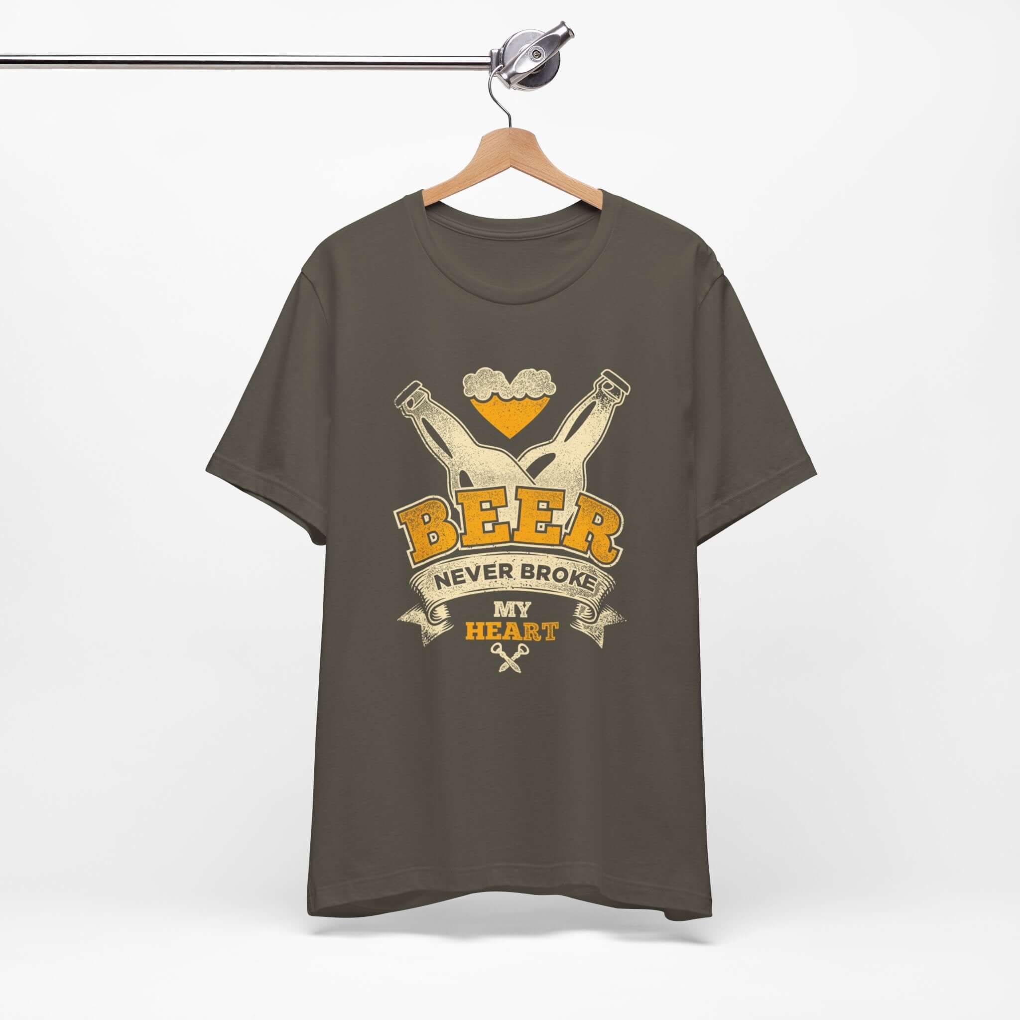Beer Never Broke My Heart BBQ T-Shirt