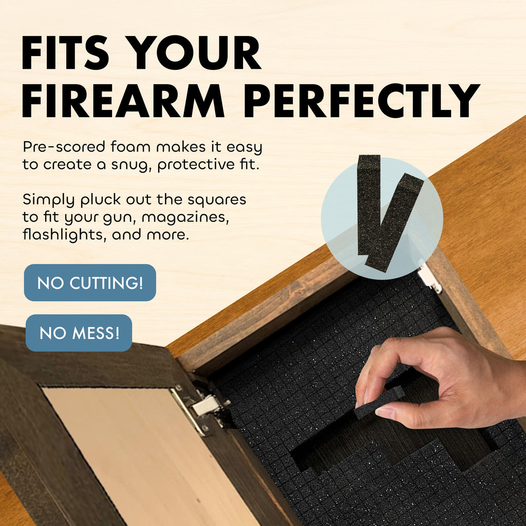 Hidden Gun Cabinet Safe with Skull Giving Middle Finger Wall Decor, Concealed Furniture
