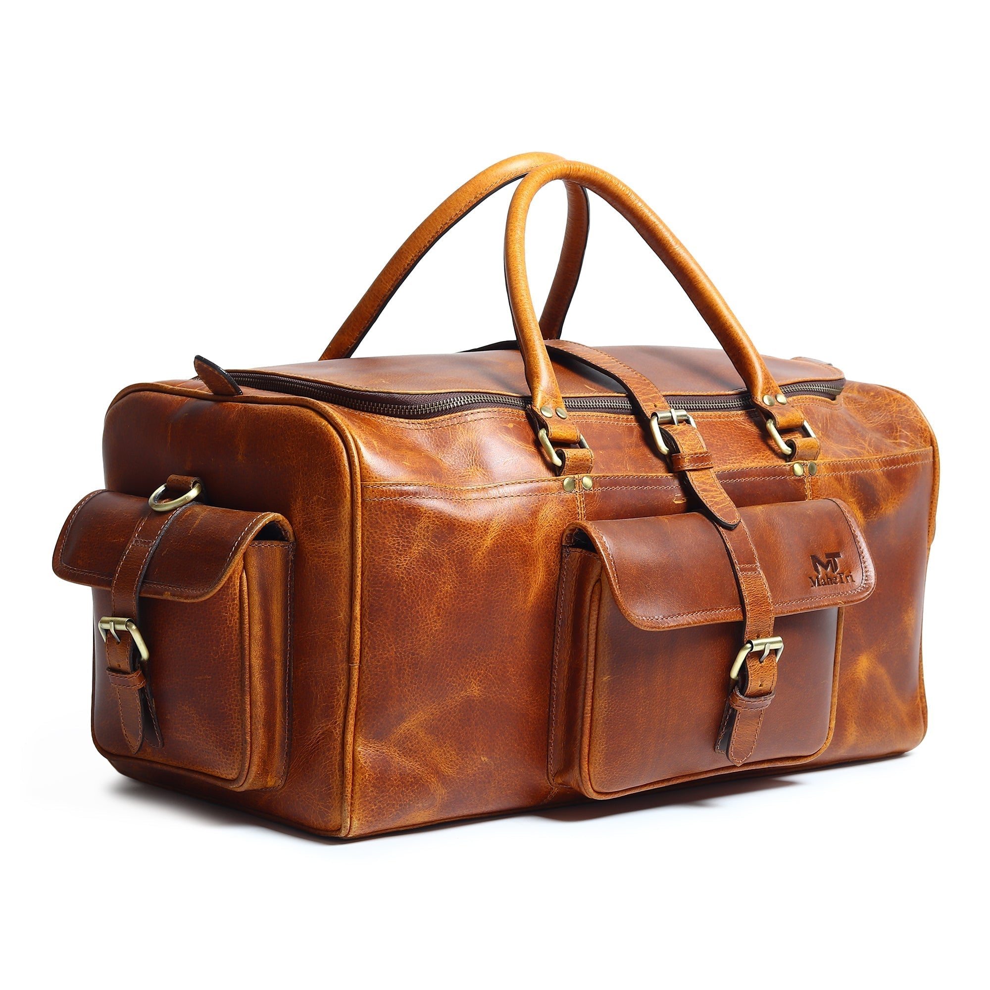 Berlin Leather Weekender Duffle Bag - PhishStones Products