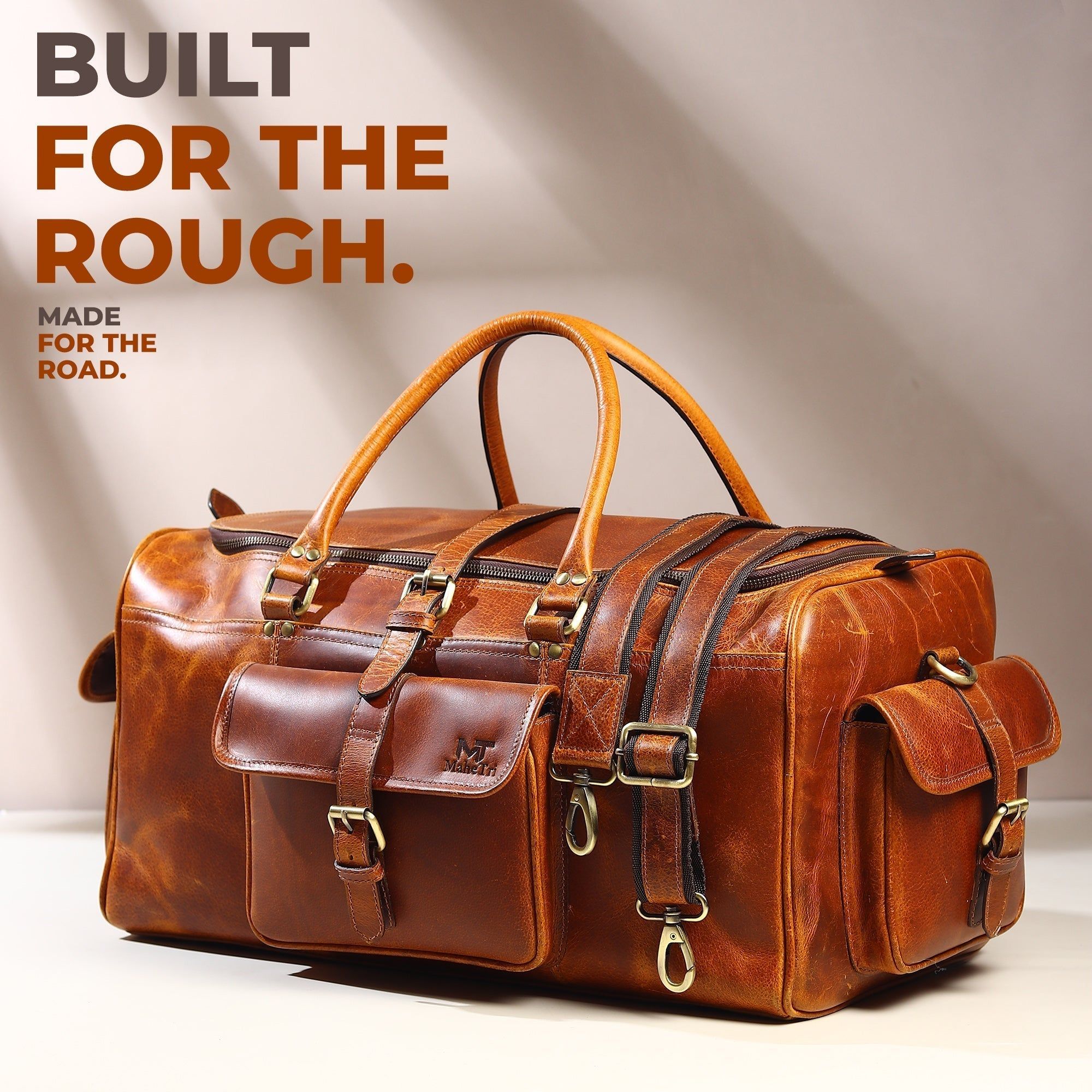 Berlin Leather Weekender Duffle Bag - PhishStones Products
