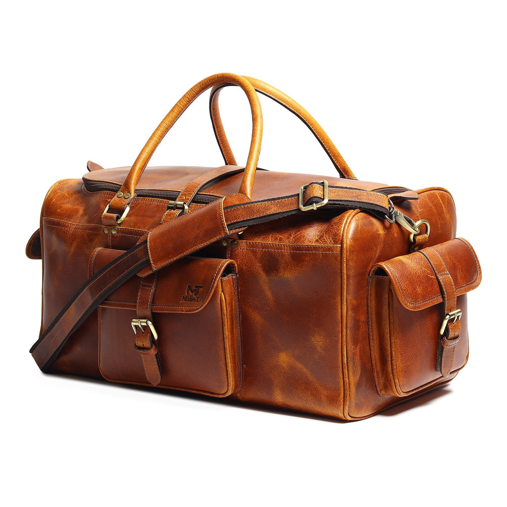 Berlin Leather Weekender Duffle Bag - PhishStones Products