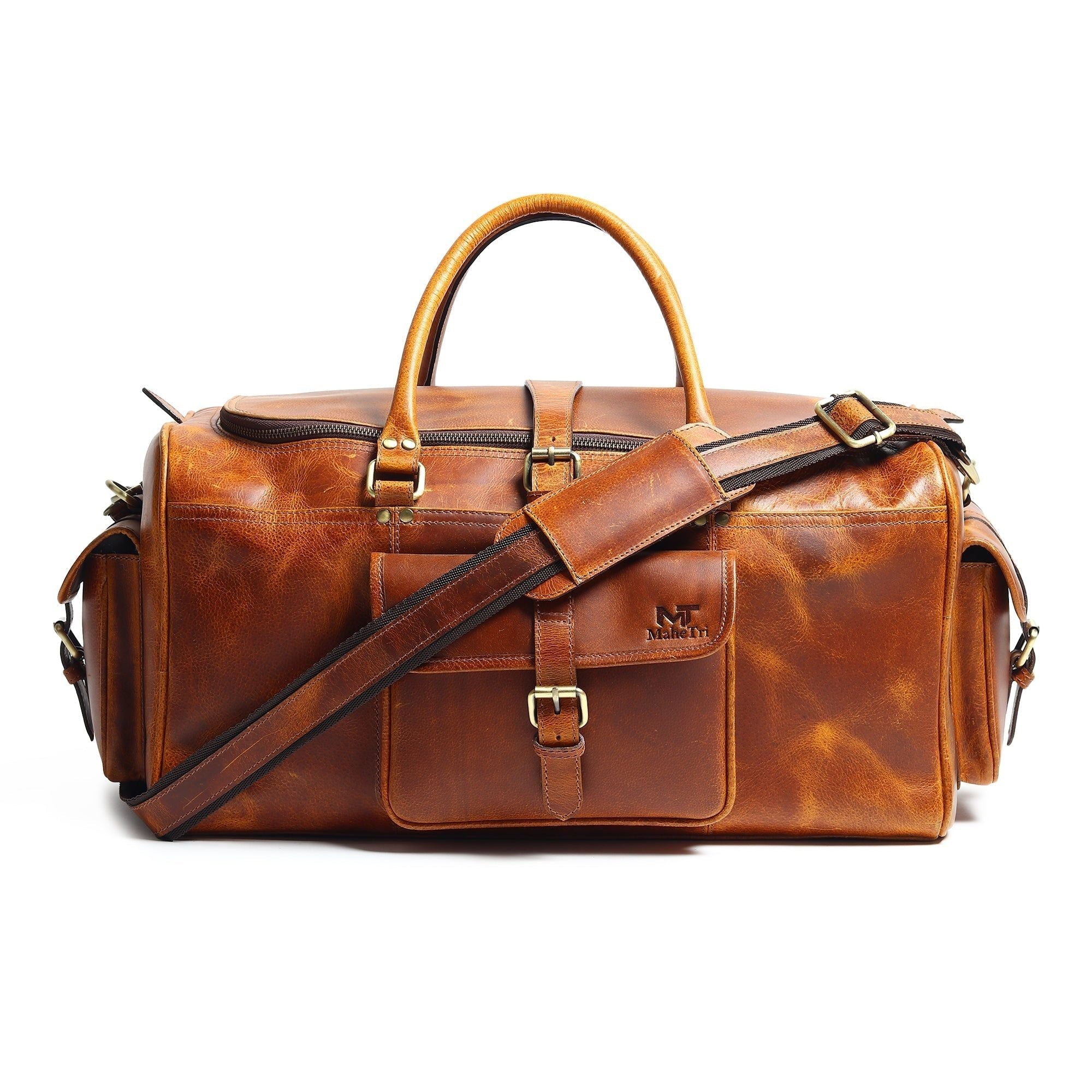 Berlin Leather Weekender Duffle Bag - PhishStones Products
