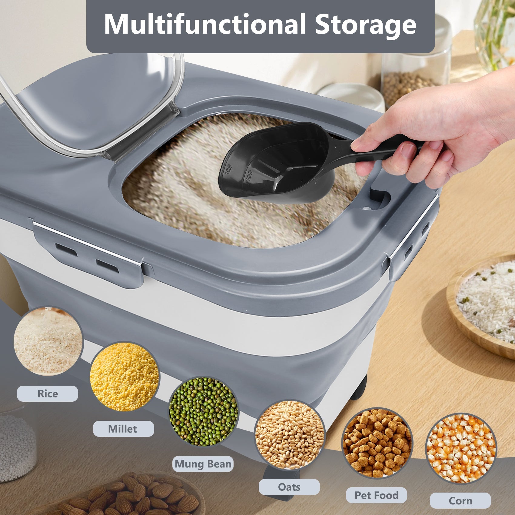 Best 20 Lb Pet Food Containers with Wheels and Lids - PhishStones Products