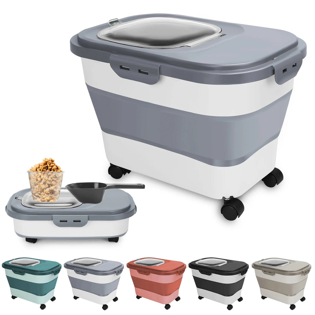 Best 20 Lb Pet Food Containers with Wheels and Lids - PhishStones Products