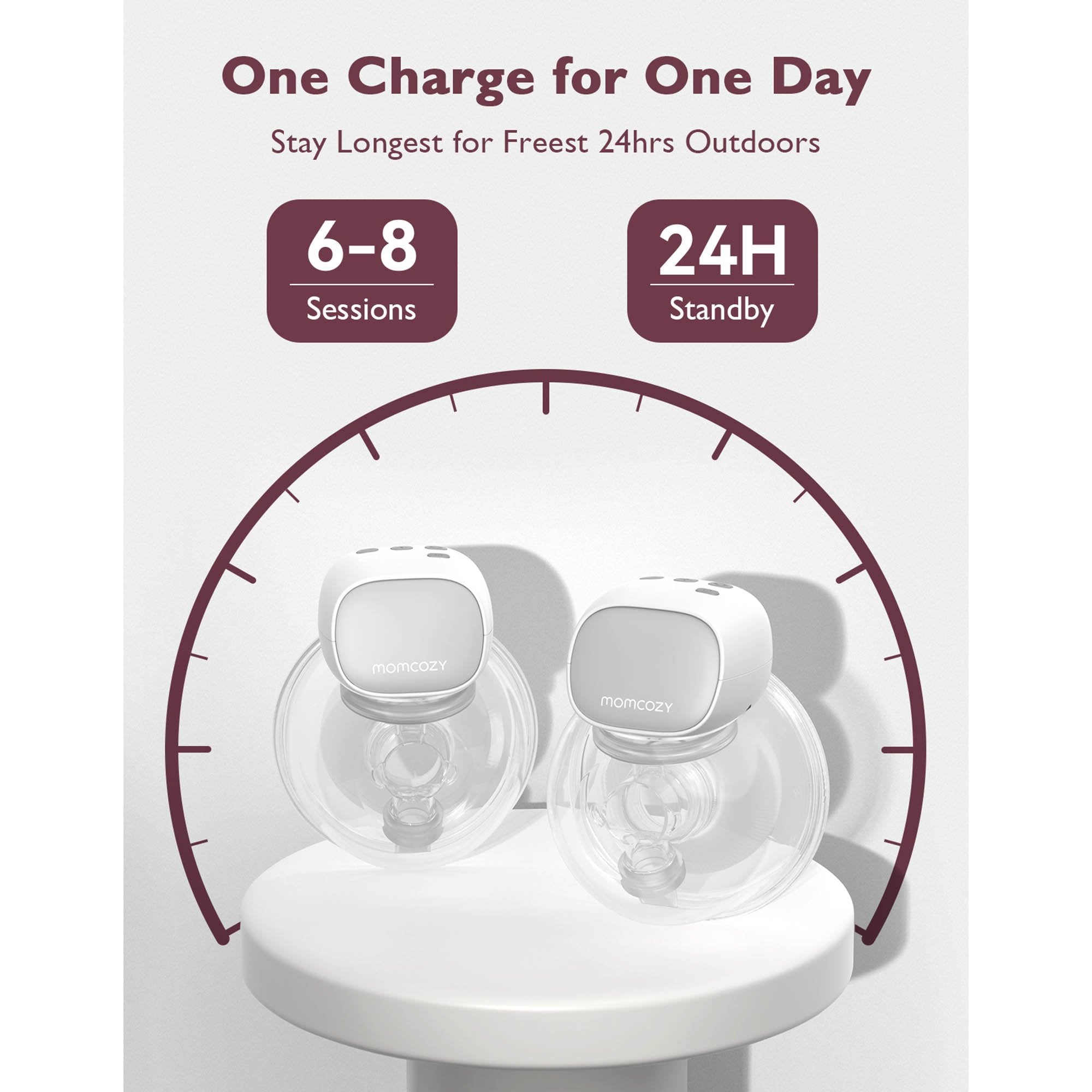 Hands Free Double Electric Breast Pump Momcozy S9 Pro-N BP091-GR00BA-A