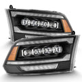 AlphaRex 09-18 Dodge Ram 2500 NOVA LED Proj Headlights Plank Style Design Black w/ Activation Light 880555 *Discontinued