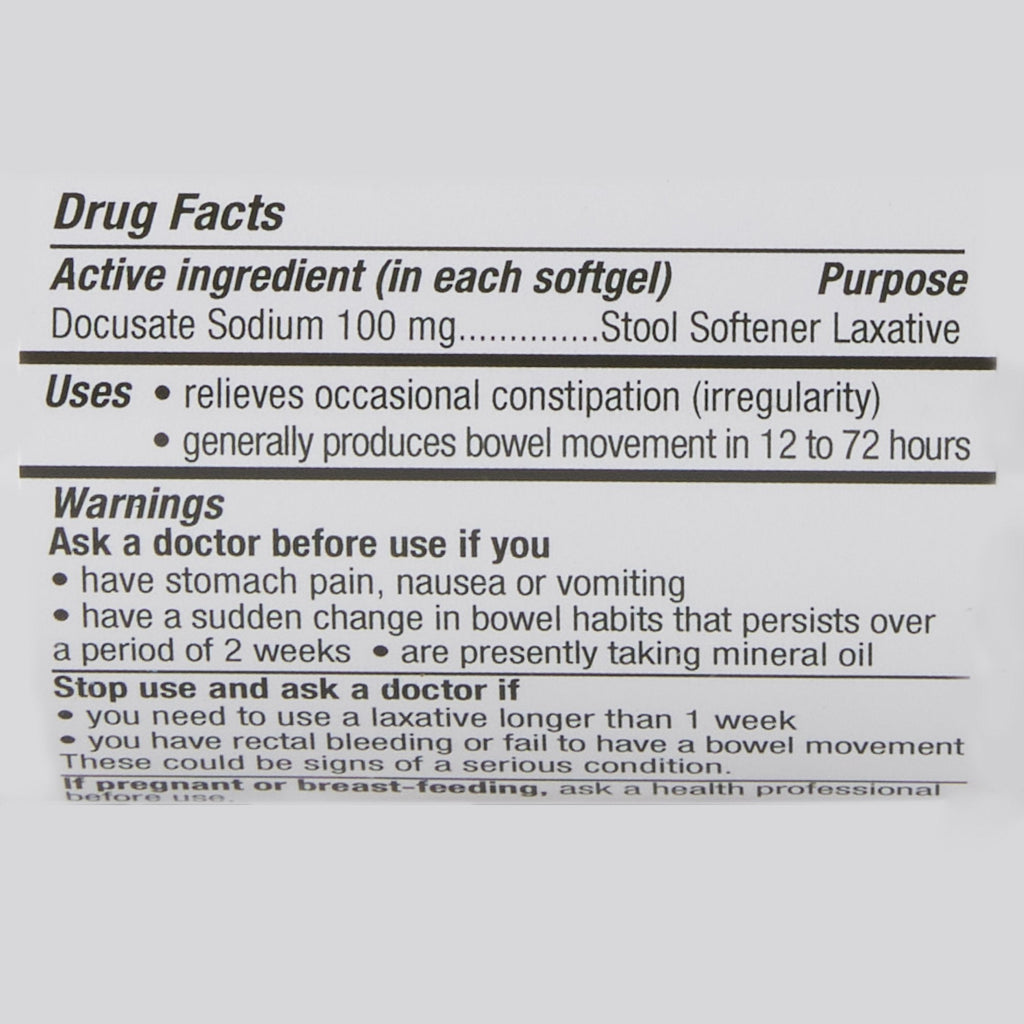 Geri-Care® Docusate Sodium Stool Softener 401-20-GCP