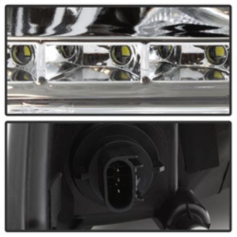 SPYDER xTune Dodge Ram 2009-2014 Halo LED Projector Headlights - Chrome PRO-JH-DR09-CFB-C 9036743