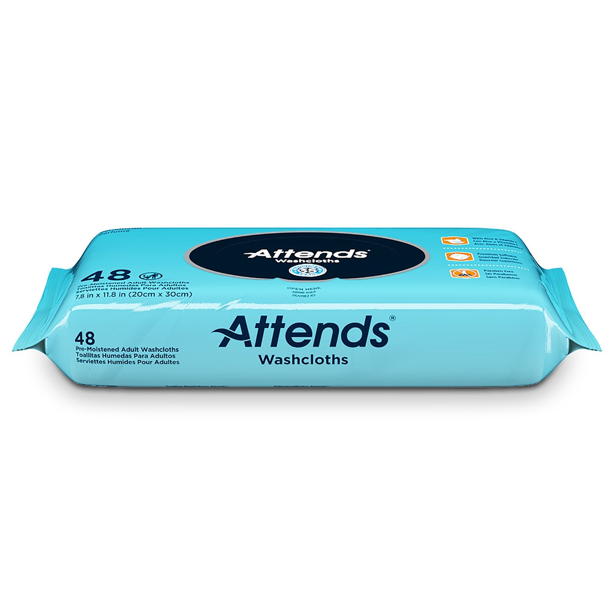 Attends® Scented Personal Cleansing Wipes with Aloe and Vitamin E WCPP1000