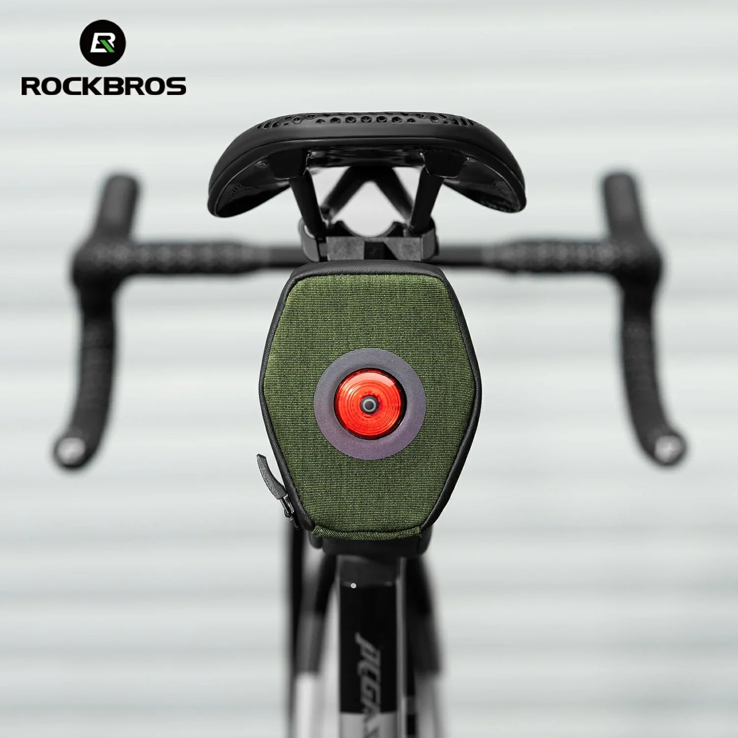Multifunctional Cycling Tail Bag With Light