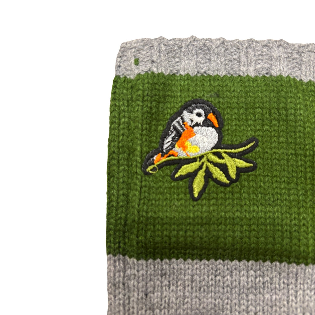 Bird Applique Arm Warmers | Fingerless Gloves in Black, Pink, or Green - PhishStones Products