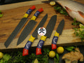 Black Powdered Venezuela Flag Handle Knives - PhishStones Products