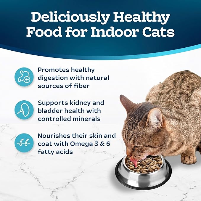 Blue Buffalo Tastefuls Adult Dry Cat Food Sensitive Stomach Formula, Made in the USA with Natural Ingredients, Chicken Recipe, 7 - lb. Bag - PhishStones Products