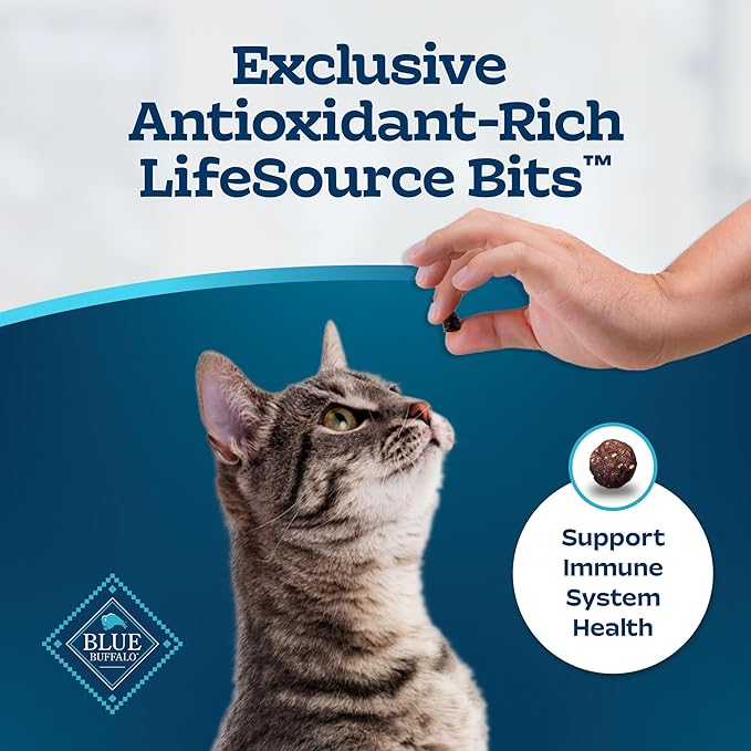 Blue Buffalo Tastefuls Adult Dry Cat Food Sensitive Stomach Formula, Made in the USA with Natural Ingredients, Chicken Recipe, 7 - lb. Bag - PhishStones Products