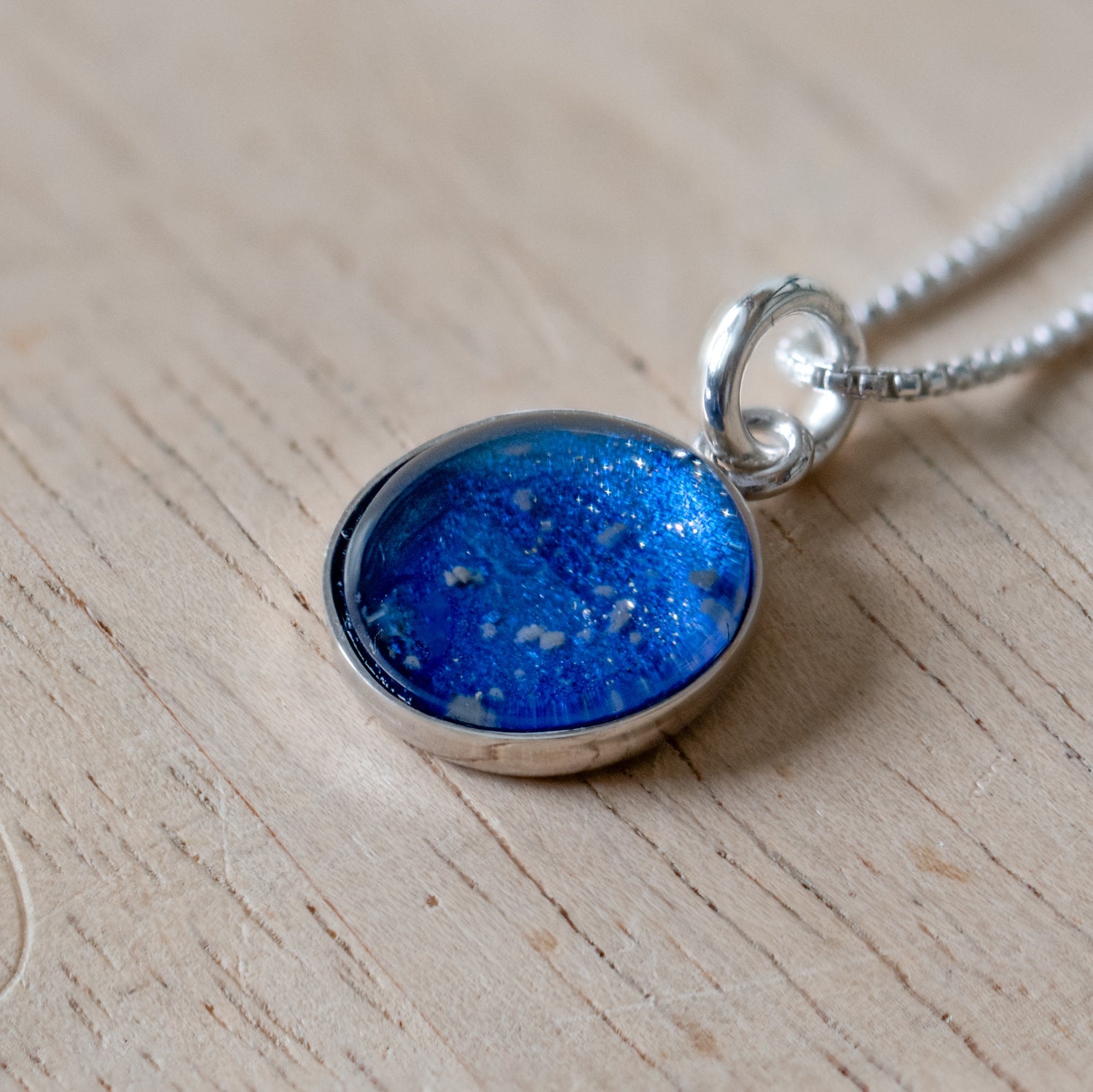 Blue Moon Lunar Highlands Pendant - NWA 5000 Meteorite