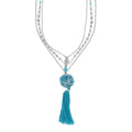 Blue Tassle Necklace - PhishStones Products