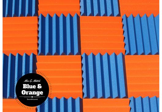Easy Mount Acoustic Foam Kit - 12x12x2" Acoustic Foam Panels With Adhesive - Wedge Style - 4 Pack