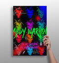 Colorful Pop Portrait Grid Aluminum Print
