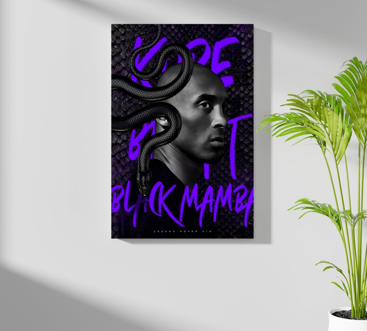 Purple Snake Coil Basketball Legend Aluminum Print