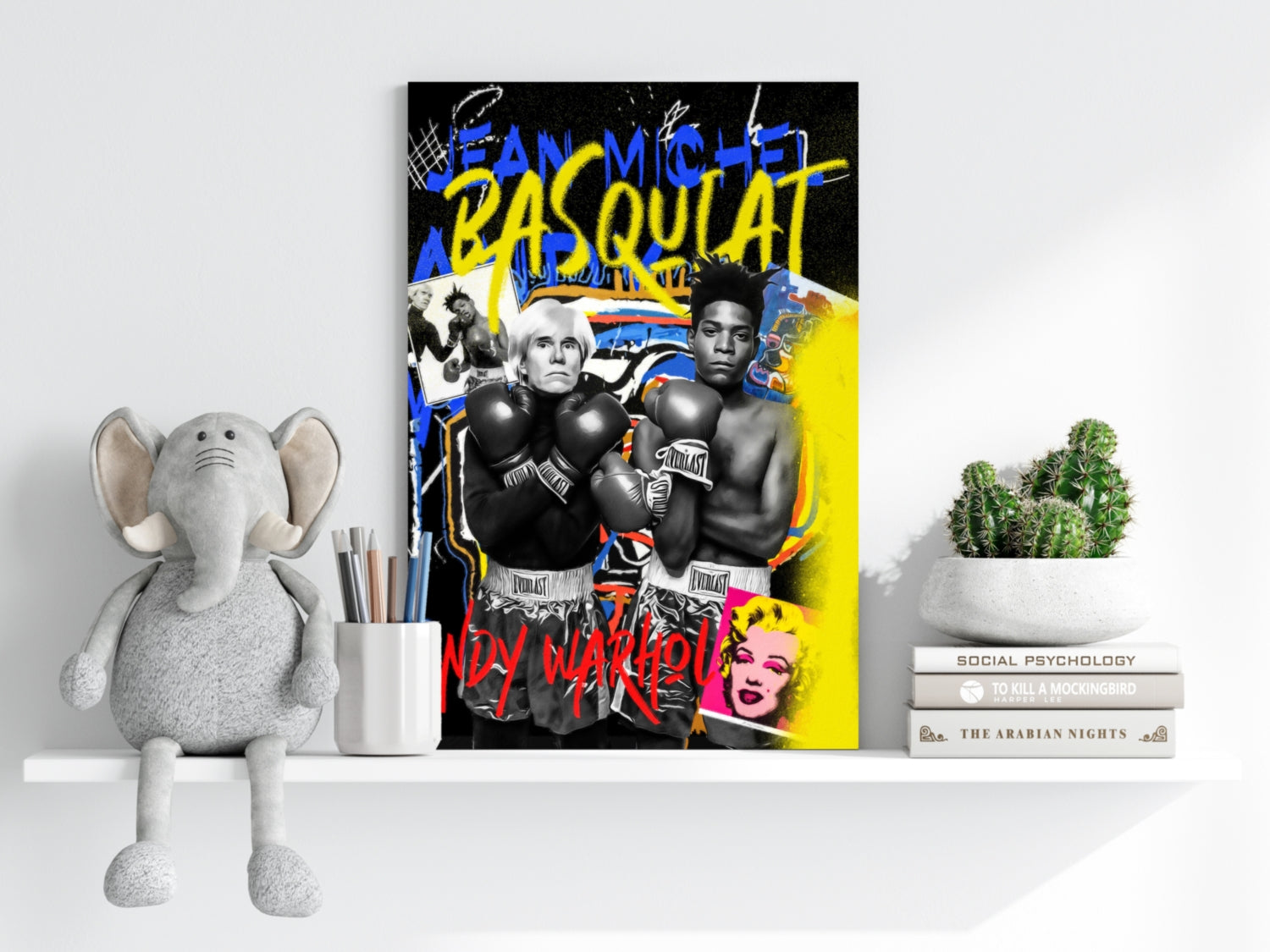 Graffiti Boxers Pop Art Aluminum Print