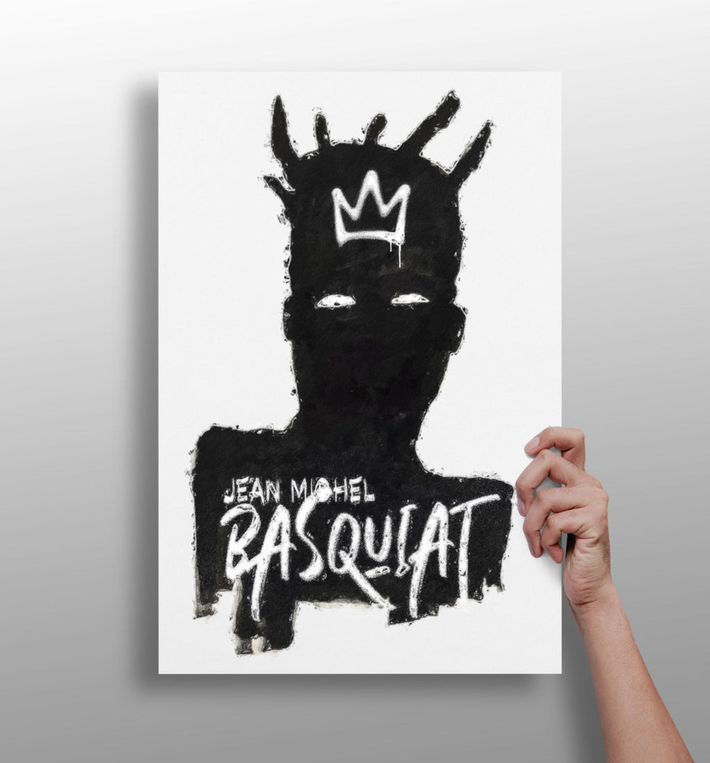Black Crown Silhouette Aluminum Print