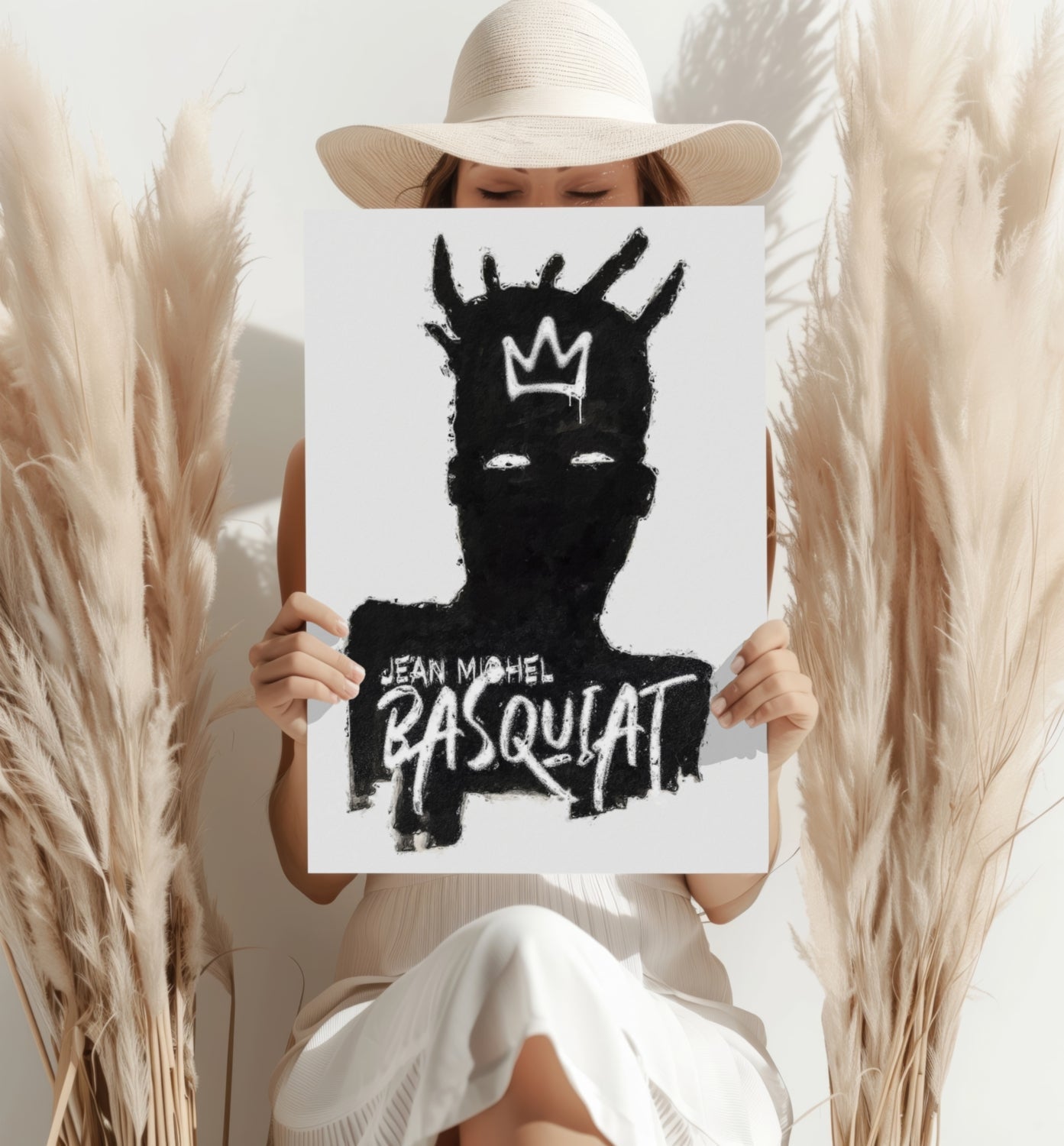 Black Crown Silhouette Aluminum Print