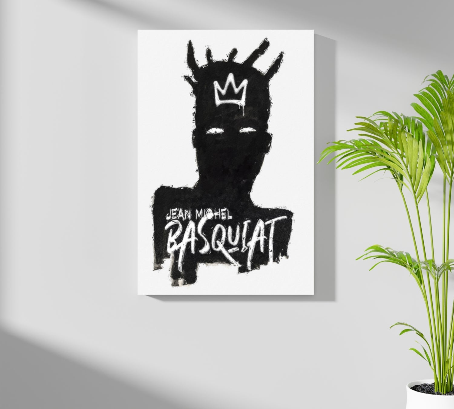 Black Crown Silhouette Aluminum Print