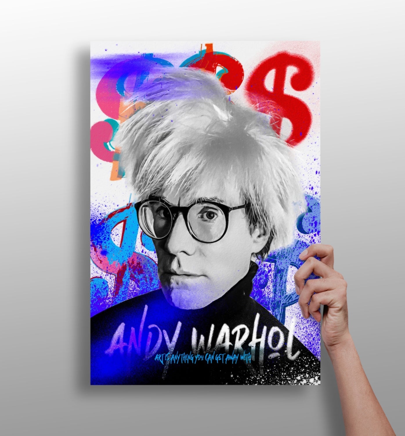 Wild Hair Pop Portrait Aluminum Print