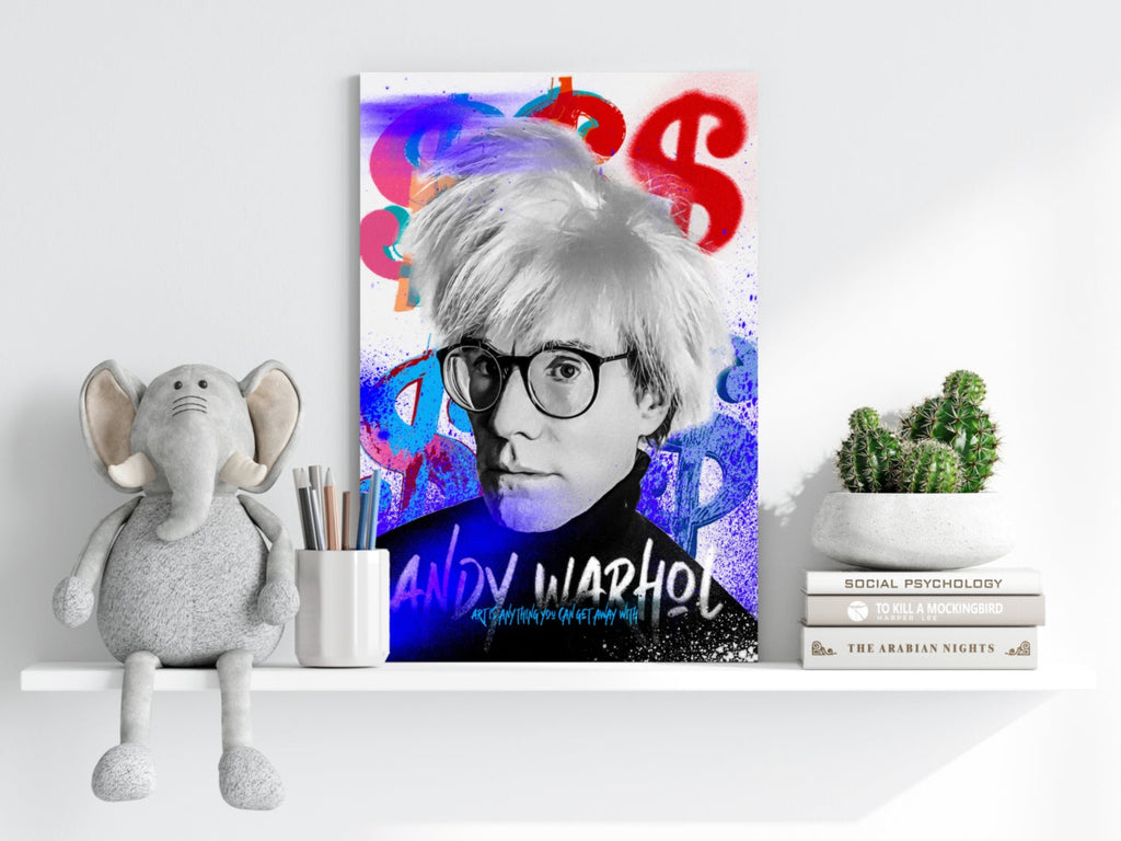 Wild Hair Pop Portrait Aluminum Print
