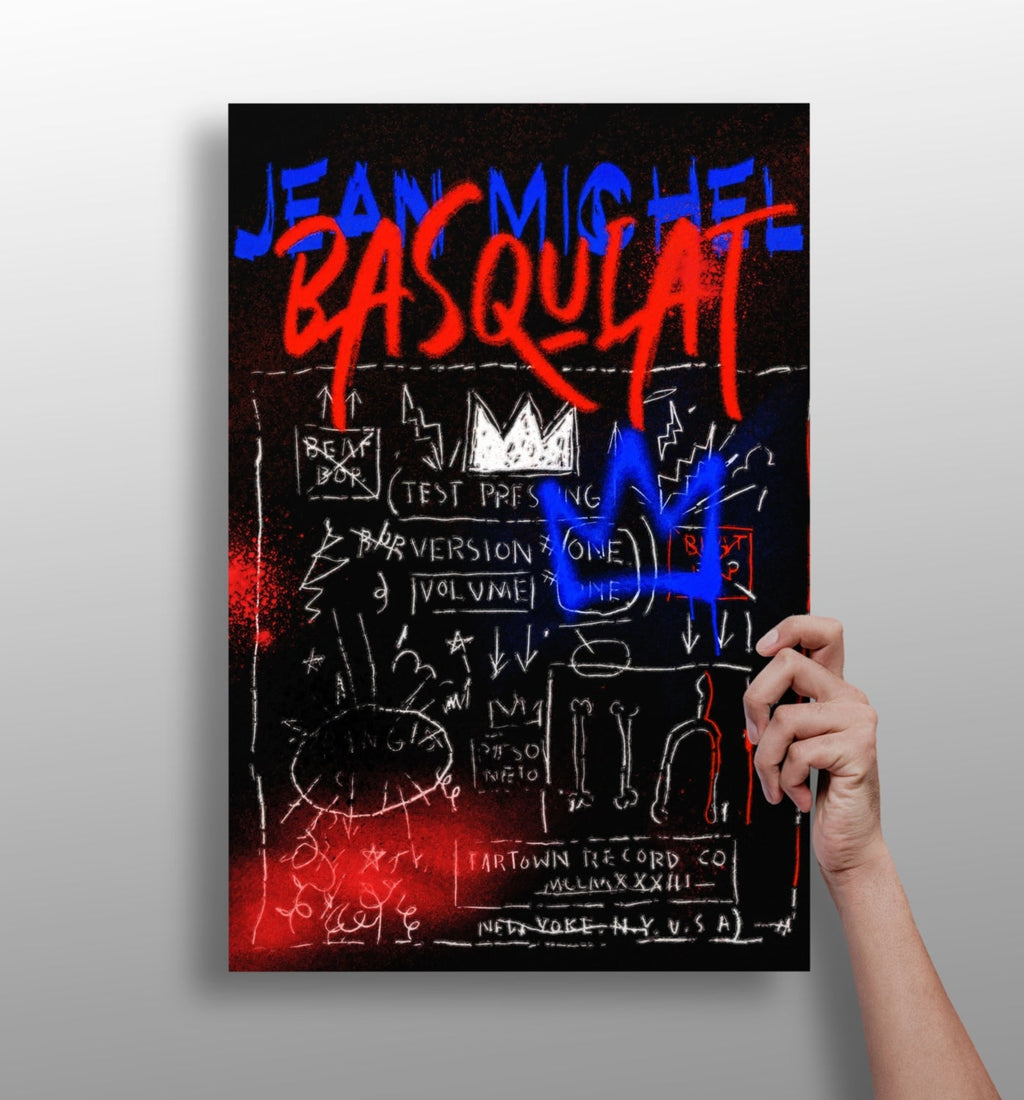 Graffiti Crown Record Aluminum Print
