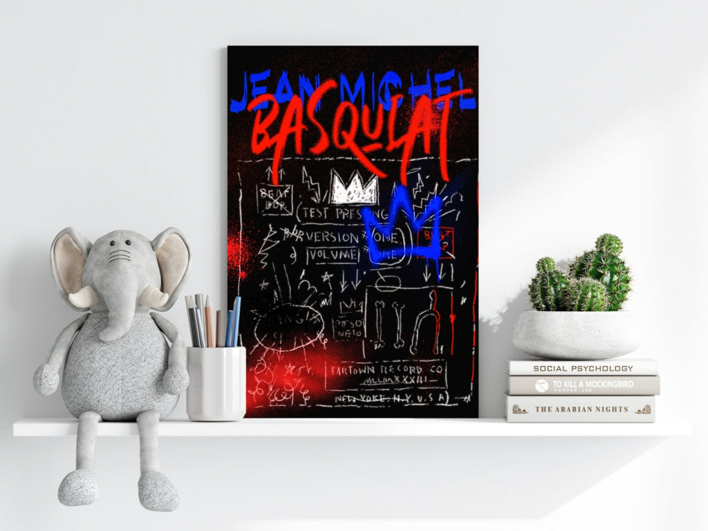 Graffiti Crown Record Aluminum Print