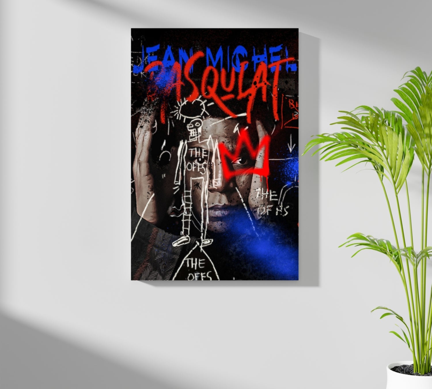 Red Crown Portrait Aluminum Print