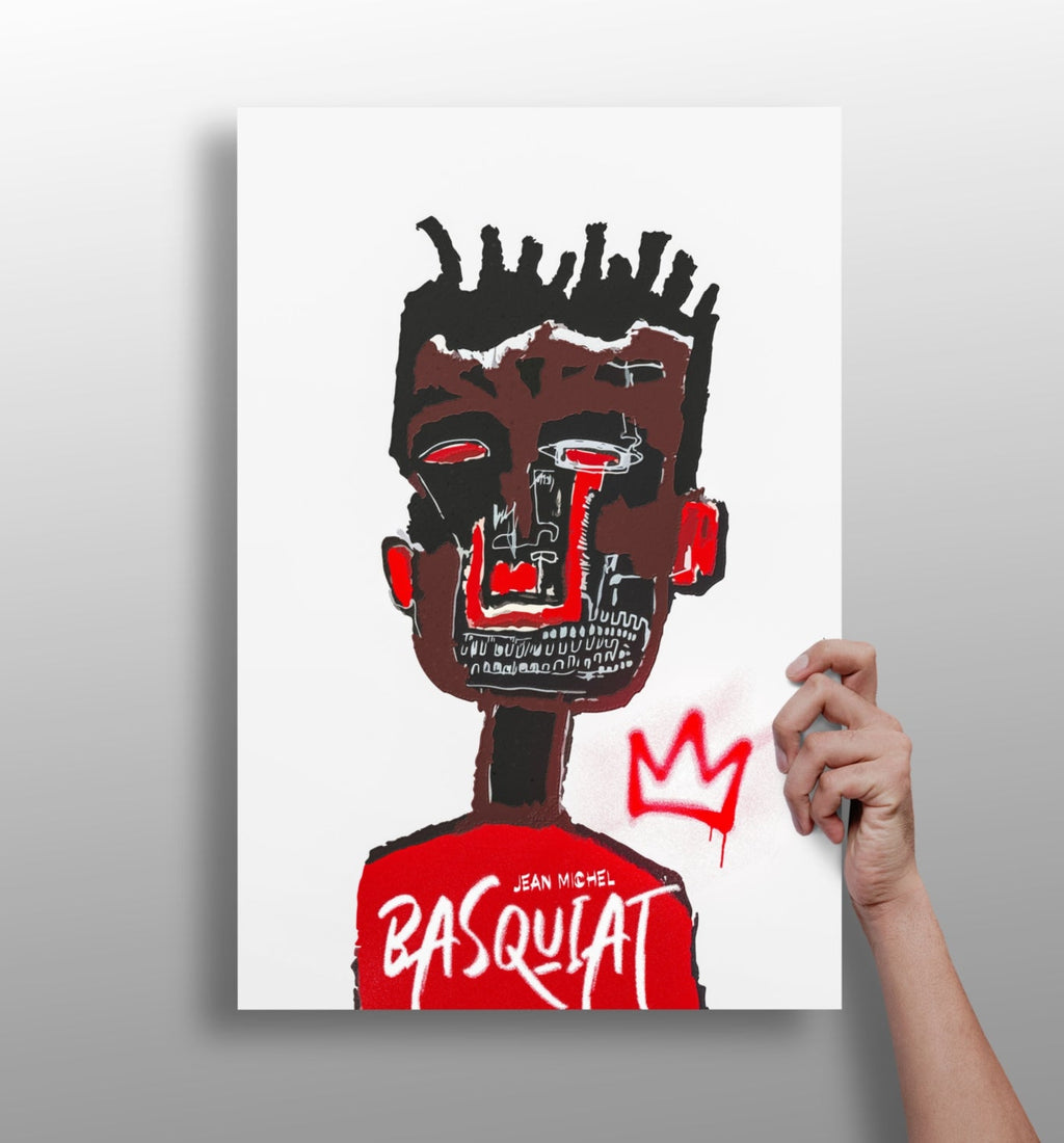 Red Face Portrait Aluminum Print