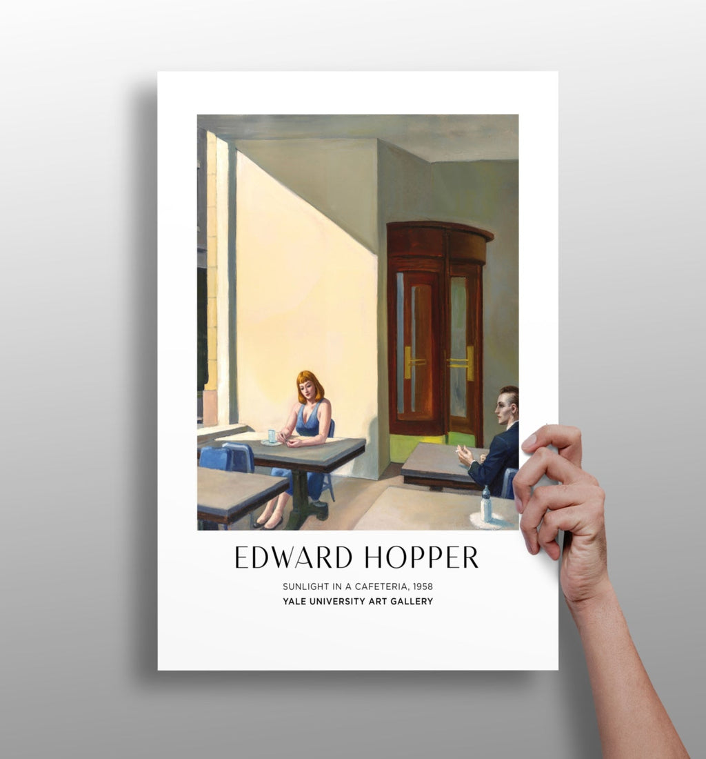 Sunlit Cafeteria Window Aluminum Print
