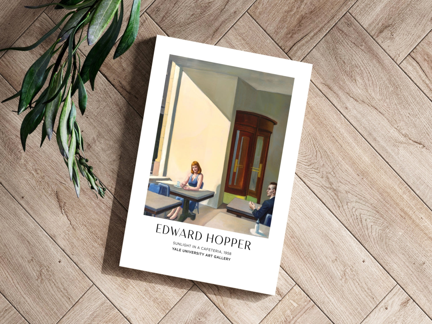 Sunlit Cafeteria Window Aluminum Print