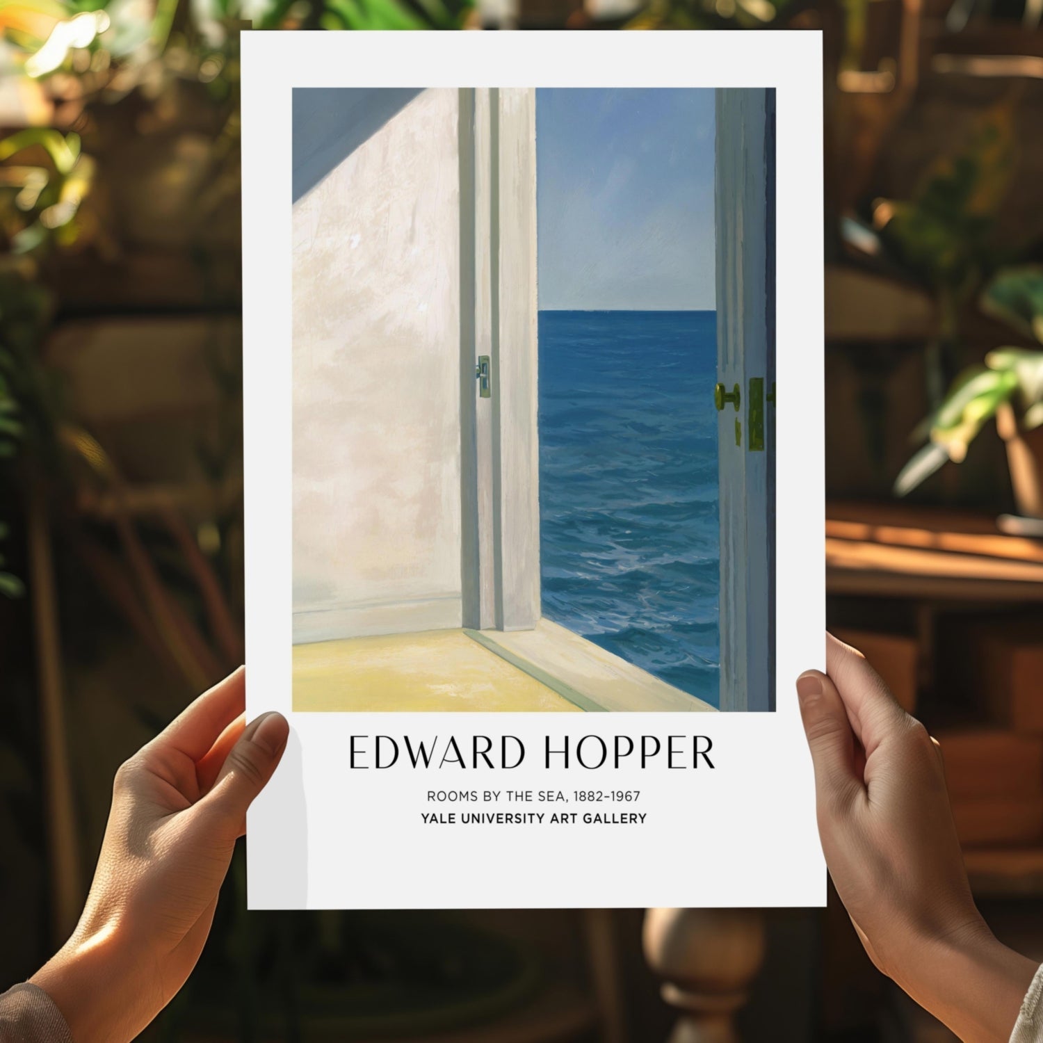 Open Door Room by the Sea Aluminum Print