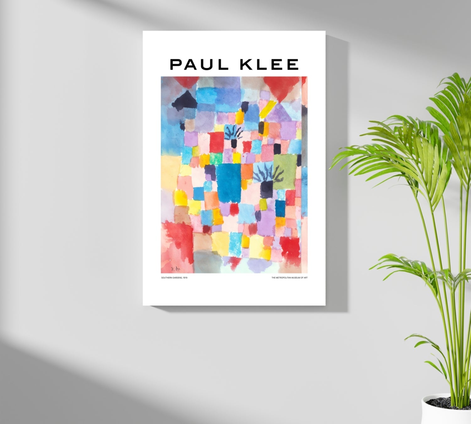 Klee Watercolor Color Block Garden Abstract Aluminum Print