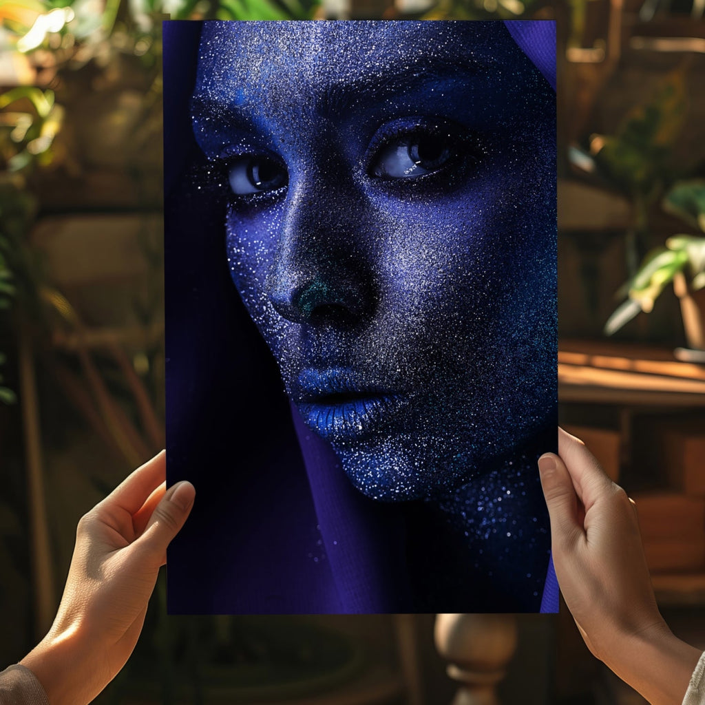 Indigo Stardust Woman Aluminum Print