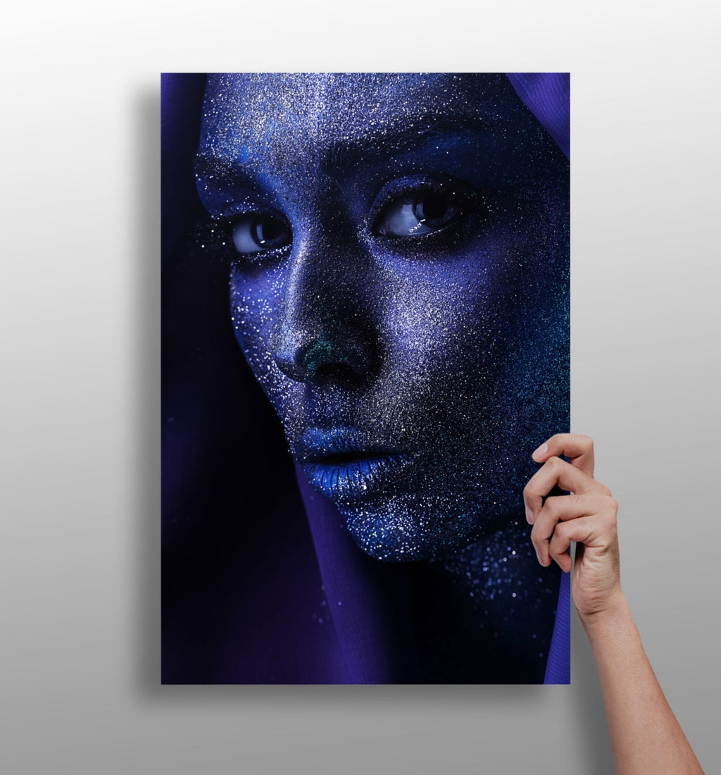 Indigo Stardust Woman Aluminum Print