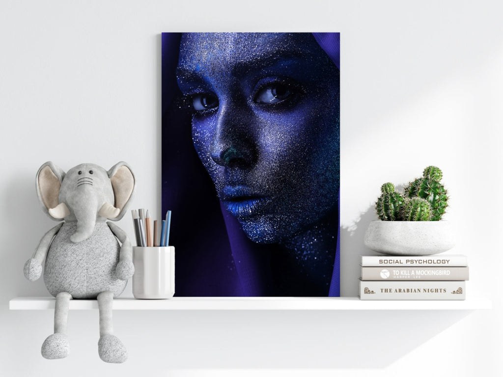 Indigo Stardust Woman Aluminum Print