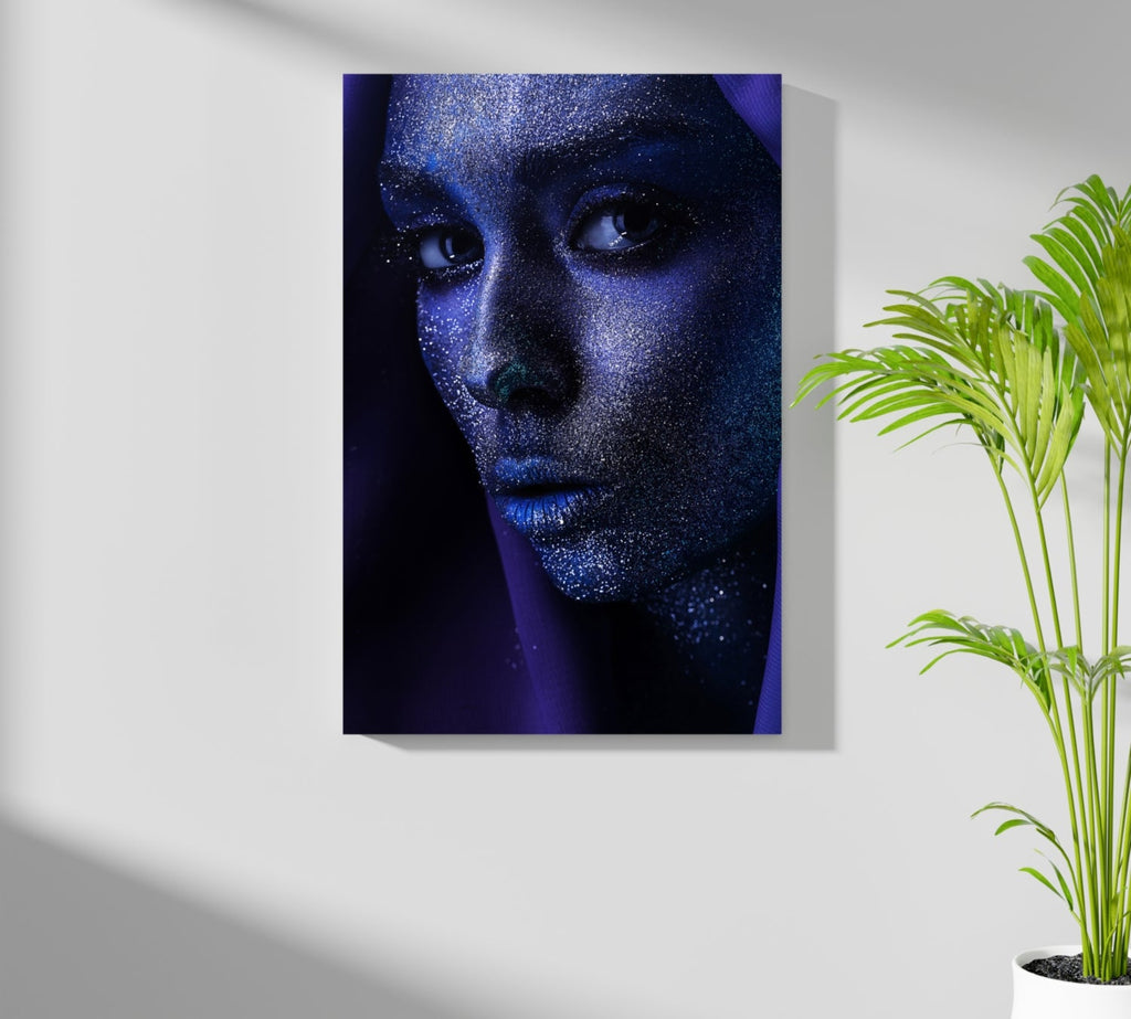 Indigo Stardust Woman Aluminum Print