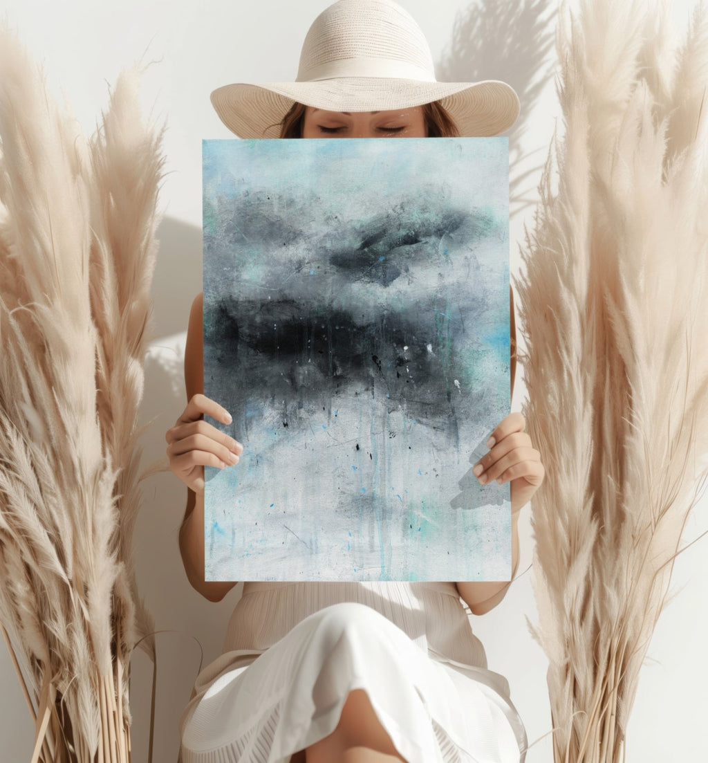 Stormy Gray Cloud Aluminum Print