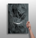 Charcoal Gemini Constellation Moon Aluminum Print