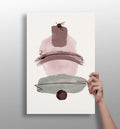 Dusty Rose Sage Brushstroke Aluminum Print
