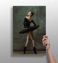 Black Tutu Ballerina Aluminum Print