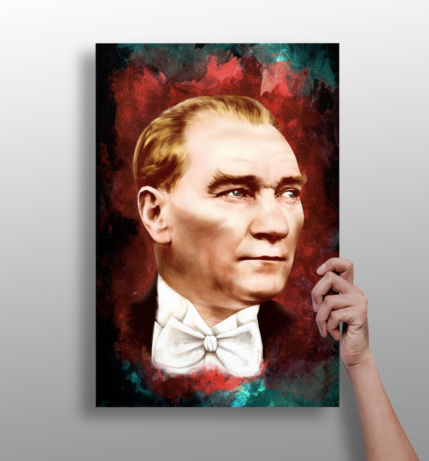 Ataturk Crimson Nebula Aluminum Print