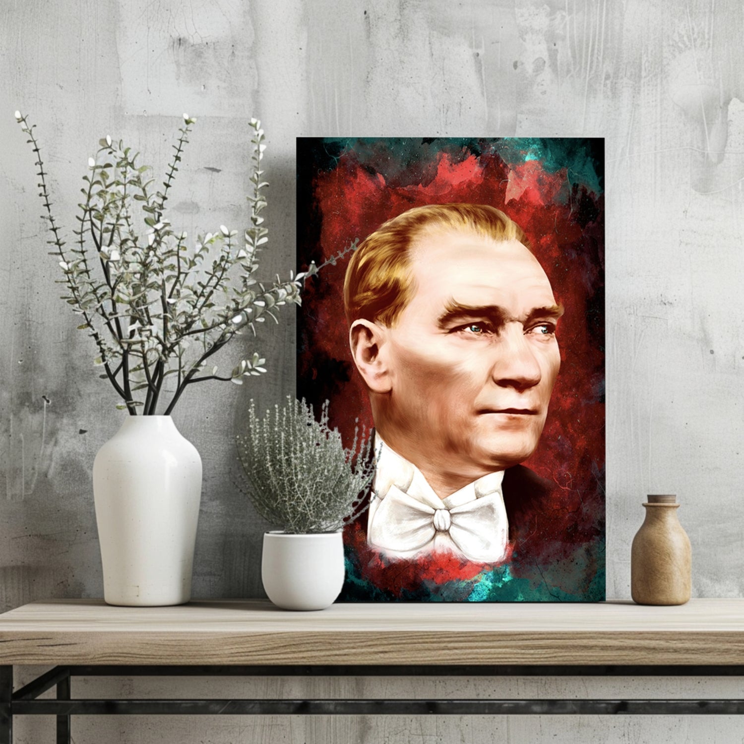 Ataturk Crimson Nebula Aluminum Print