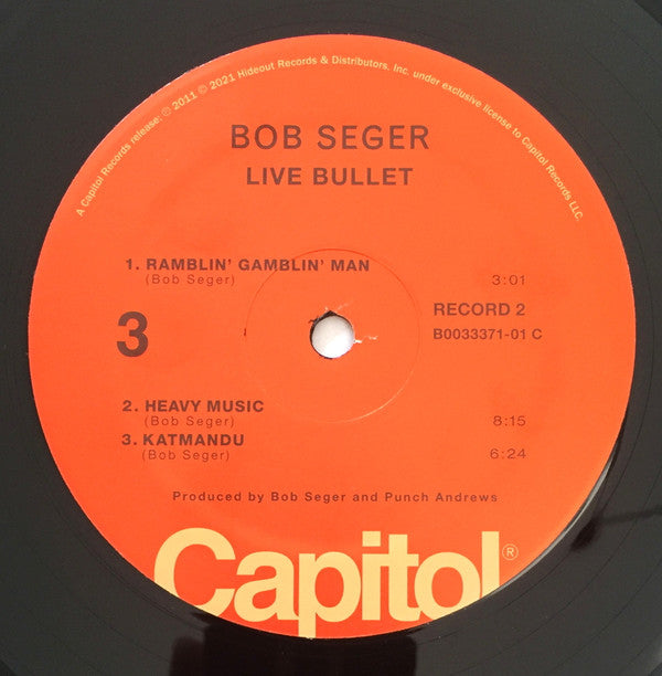 Bob Seger And The Silver Bullet Band Live Bullet Capitol Records, UMe, Hideout Records (4) 2xLP, Album, RE, RM, Gat Mint (M) Mint (M) - PhishStones Products