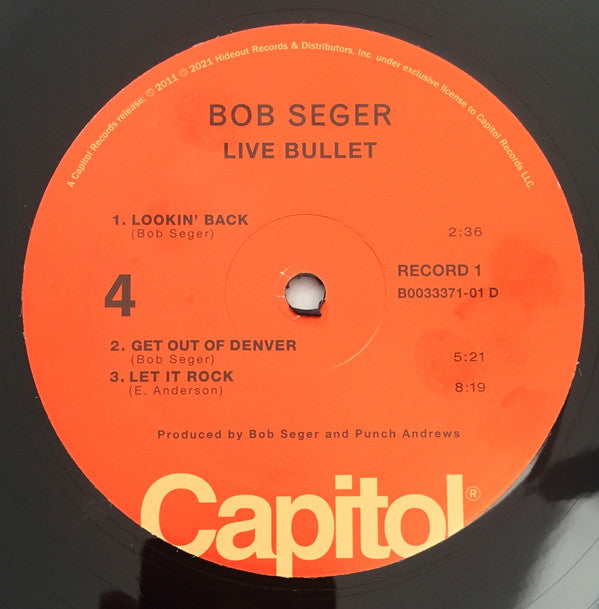Bob Seger And The Silver Bullet Band Live Bullet Capitol Records, UMe, Hideout Records (4) 2xLP, Album, RE, RM, Gat Mint (M) Mint (M) - PhishStones Products