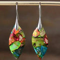 Boho Elegant Natural Stone Dangle Earrings